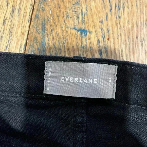 EVERLANE black skinny jeans size 27 tall - Picture 2 of 7